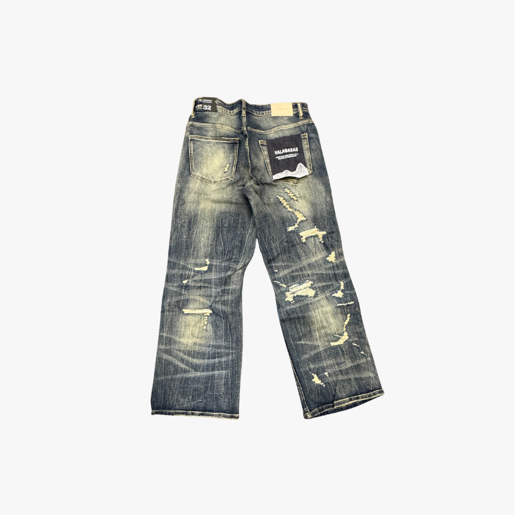 Grunge Baggy Jeans Vintage Blue