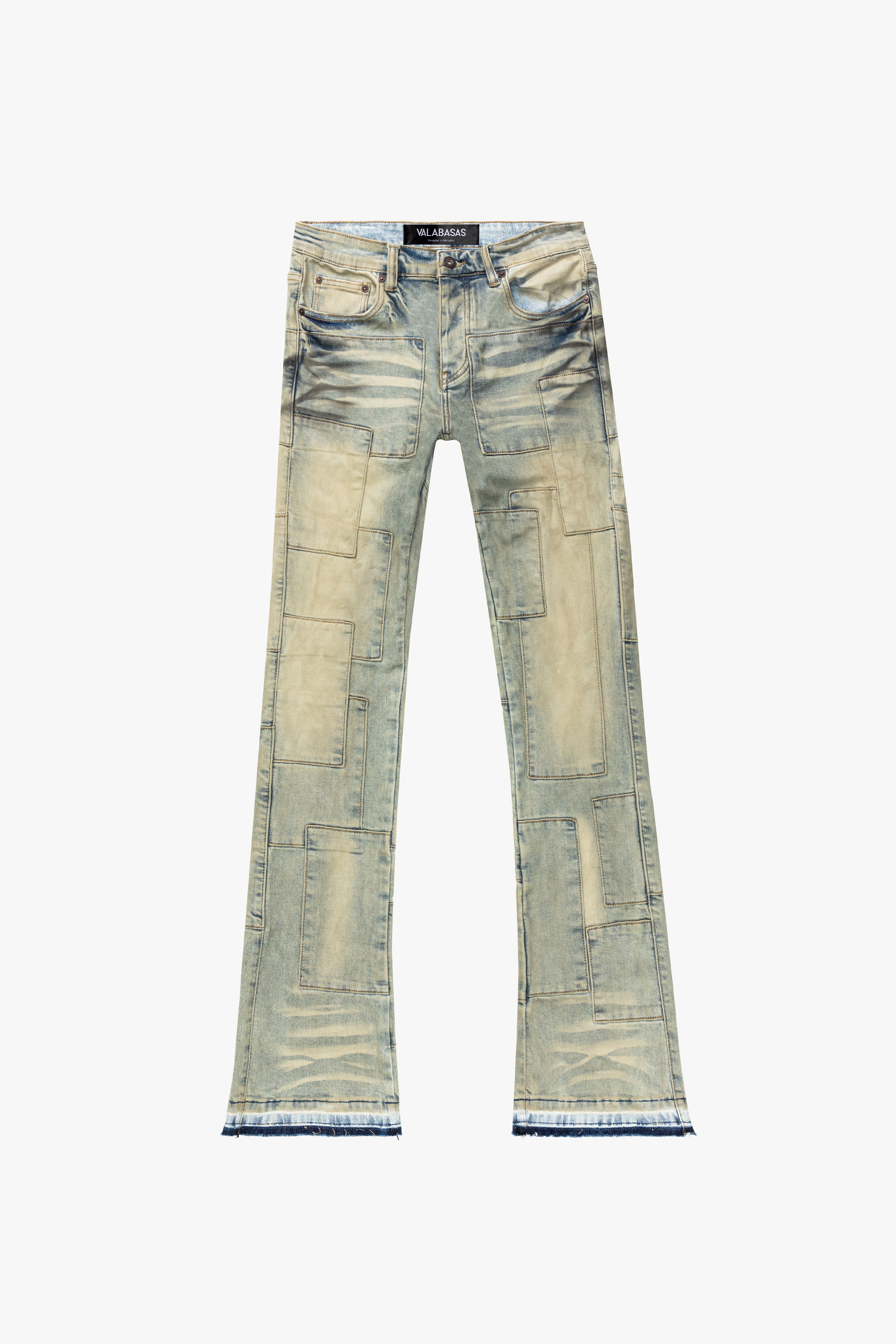 BRICKS DIRTY BLUE VINTAGE STACKED FLARE JEAN – Valabasas Denim