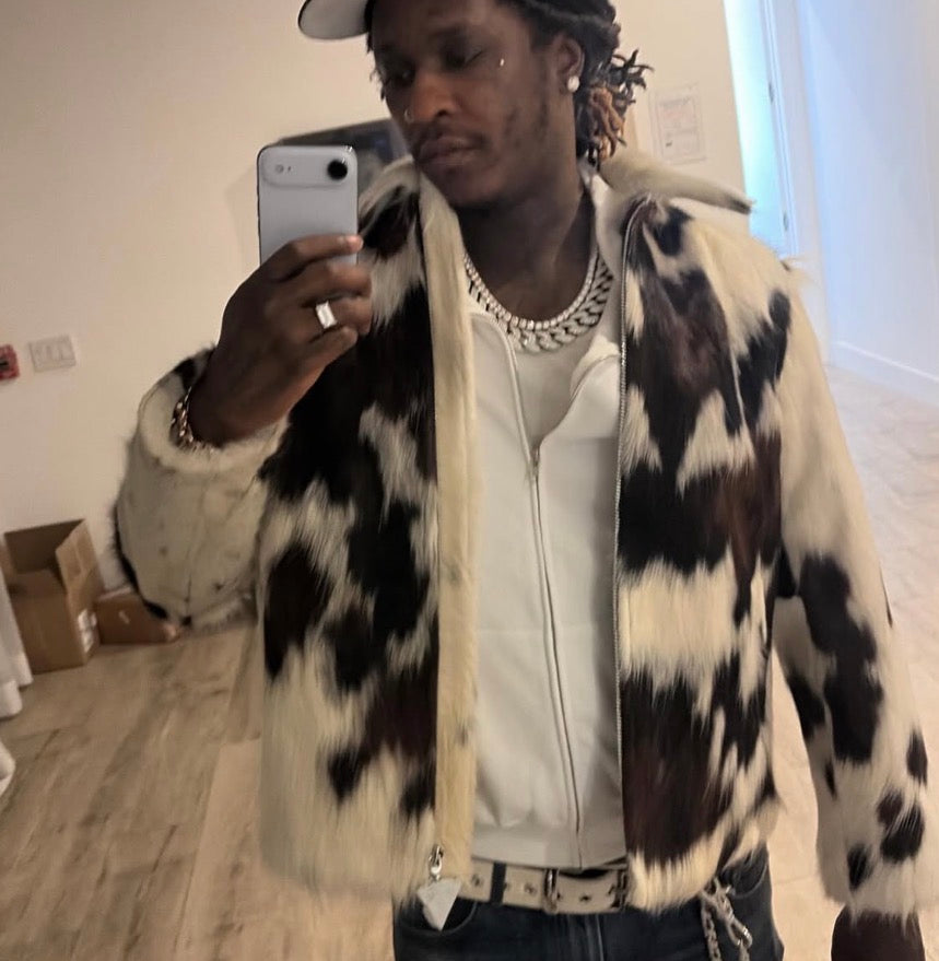 In our Cowhide Jacket