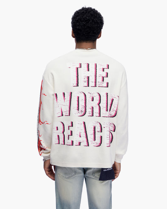 Risky Cream Thermal Crewneck