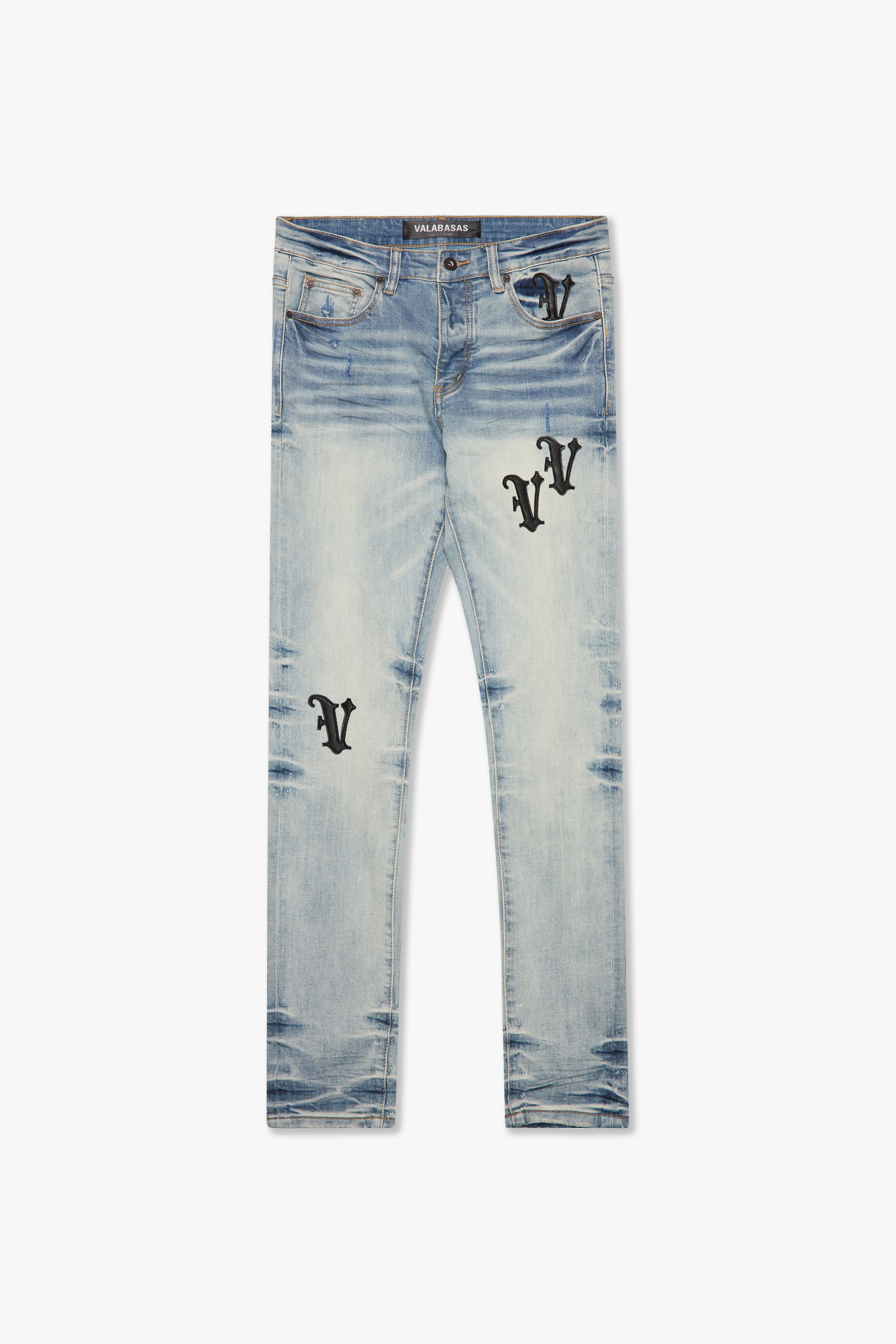 Valabasas Amiri True shops Religion Ksubi Guapi Ice Cream V Love Straight Leg Jeans