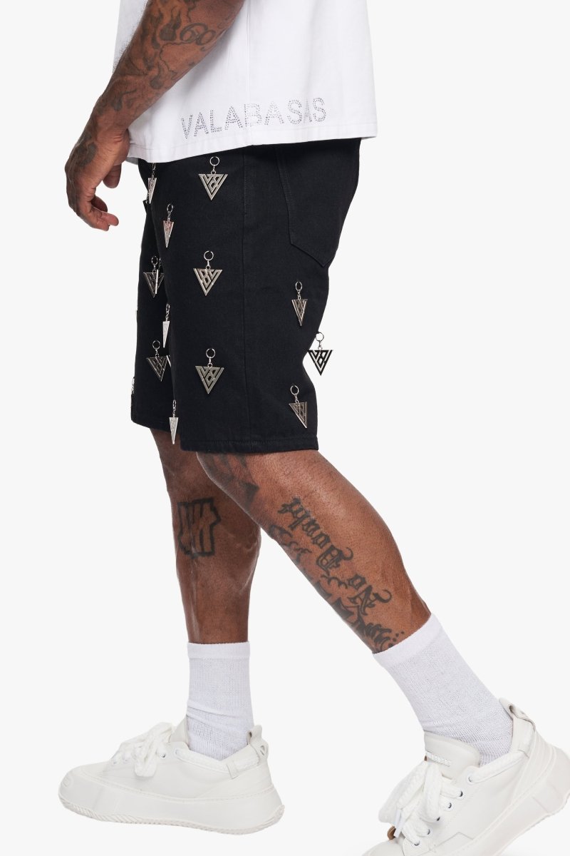 Ascension Denim Shorts Jet Black - Valabasas