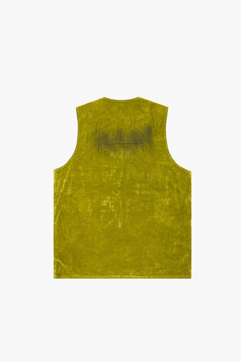 "CHARTREUSE" SUEDE VEST GREEN - Valabasas