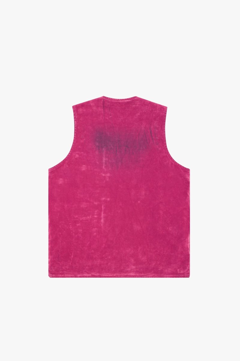 "CHARTREUSE" SUEDE VEST PINK - Valabasas