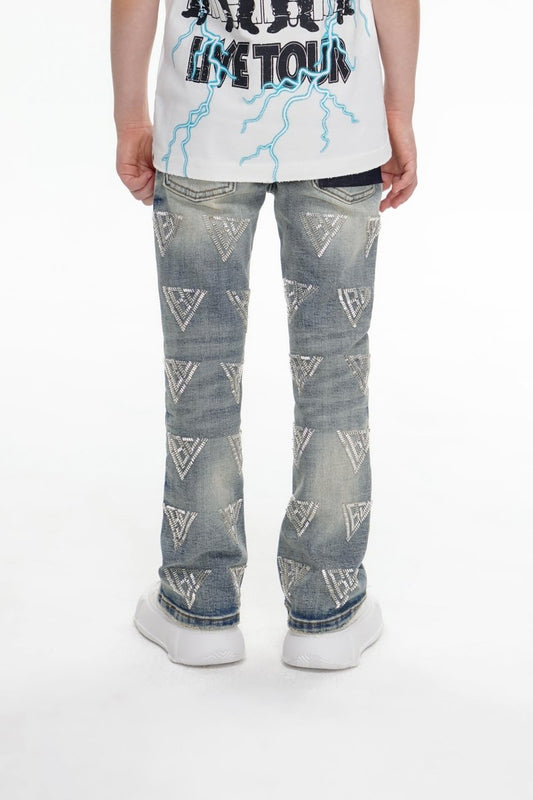 Code Kids Stacked Denim Vintage Wash - Valabasas