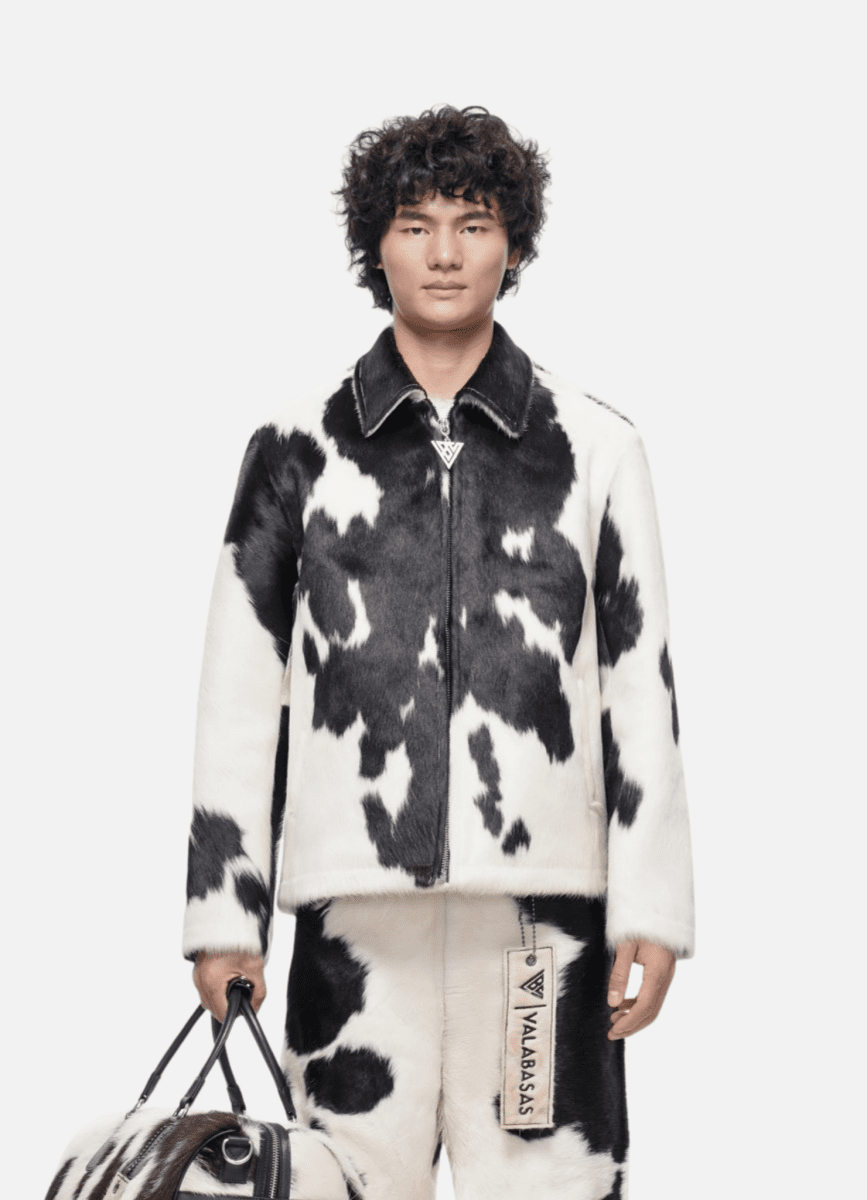 Étalon 100% Cowhide Jacket – Black & White – Valabasas