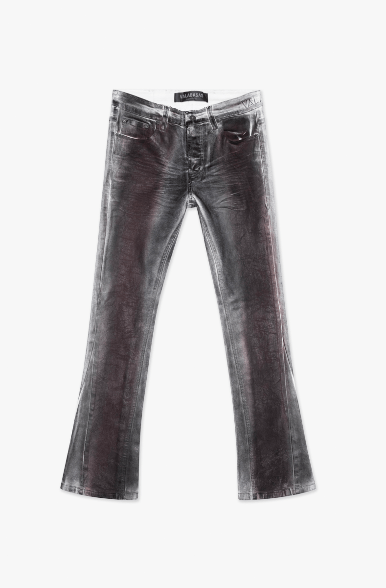 Fax Waxed Stacked Denim Red White Dirty waxed – Valabasas Fax Waxed Stacked Denim Red White Dirty waxed – Valabasas