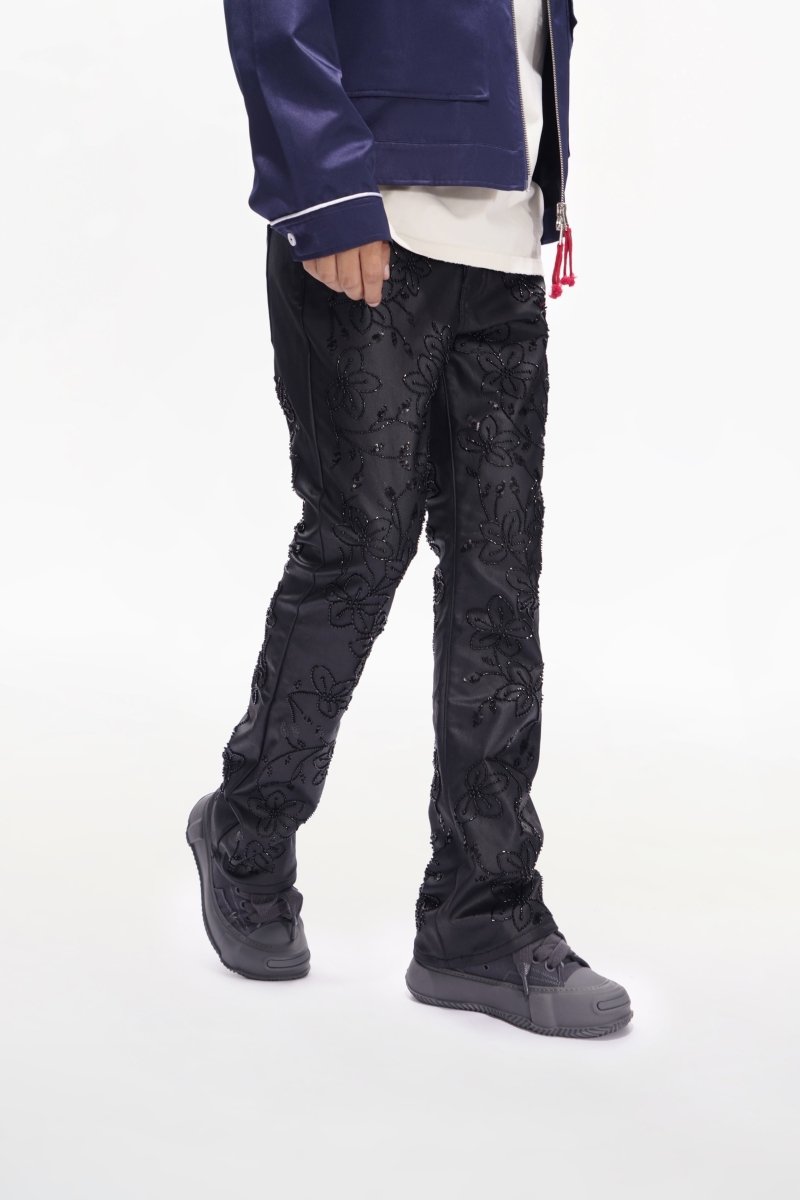 Flora Black Waxed Stacked - Valabasas