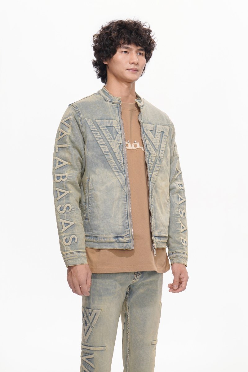 Harley Light Vintage Blue Denim Jacket - Valabasas