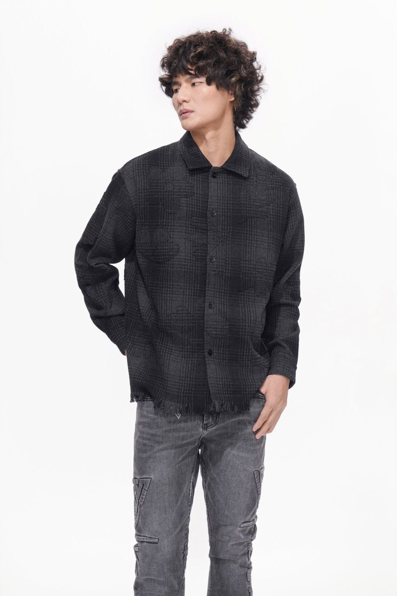 Harvest Black Button Down - Valabasas