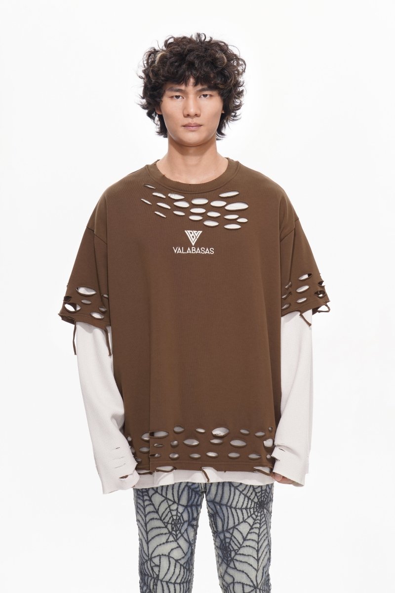 valabasas ニット セーター Iced Thermal Sweater Brown – Valabasas