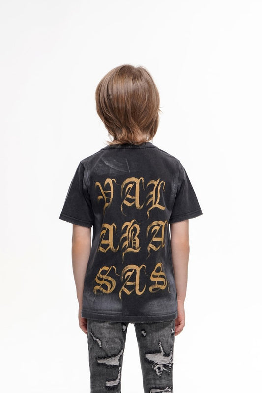 Inked Elegance Kids Tee Black - Valabasas