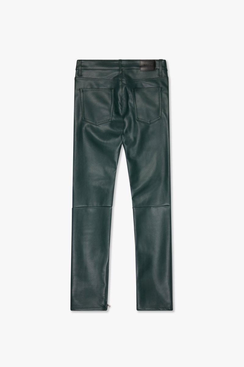 "JEDI" SKINNY/STACKED FLARE JEAN DARK GREEN - Valabasas