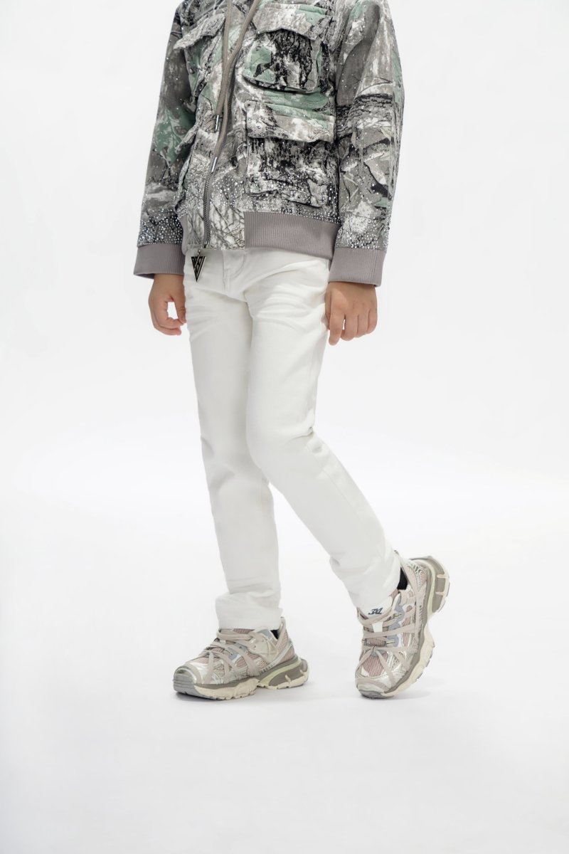 Jr.Slim Kids Jeans White - Valabasas