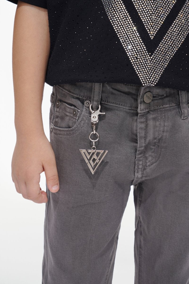 Jr.Stacked Kids Jeans Grey Waxed - Valabasas