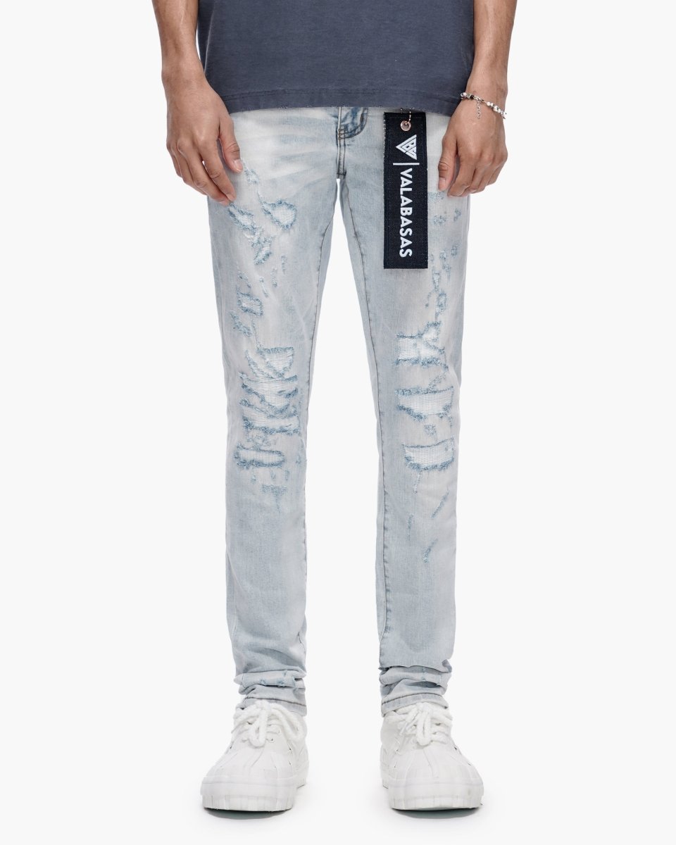 VALABASAS スキニーデニム ライトブルー 32 Leader Skinny Light Blue Wash – Valabasas