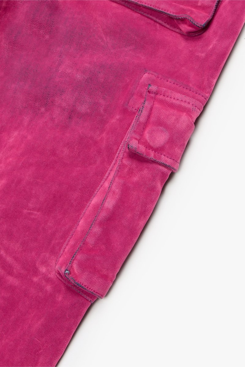"LUXE" SUEDE SKINNY JEAN PINK - Valabasas