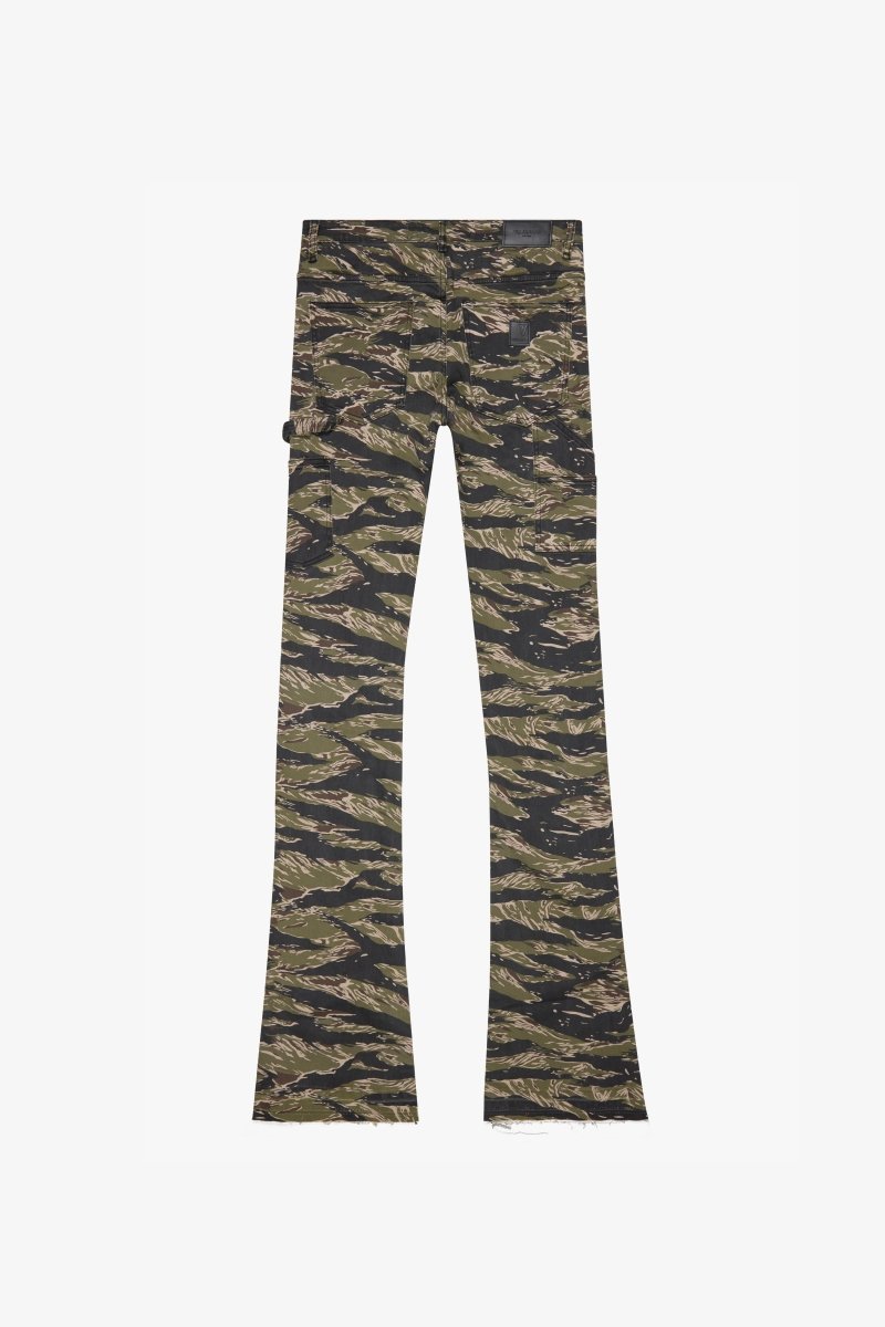 "MR. EXTENDO" SUPER STACKED FLARE BLACK YELLOW CAMO - Valabasas