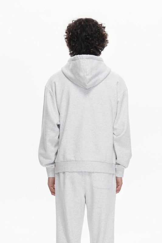 Mr. Fleece Zip Up Light Grey - Valabasas