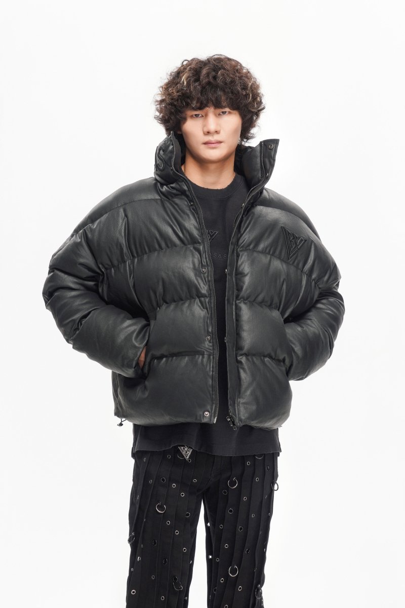 Mr. Puffer Denim Jacket – Waxed Black – Valabasas