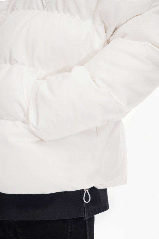 Mr. Puffer Denim Jacket — White - Valabasas