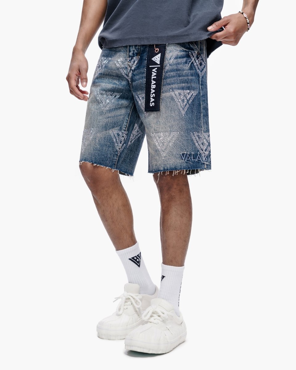Palace Dark Blue Wash Shorts – Valabasas