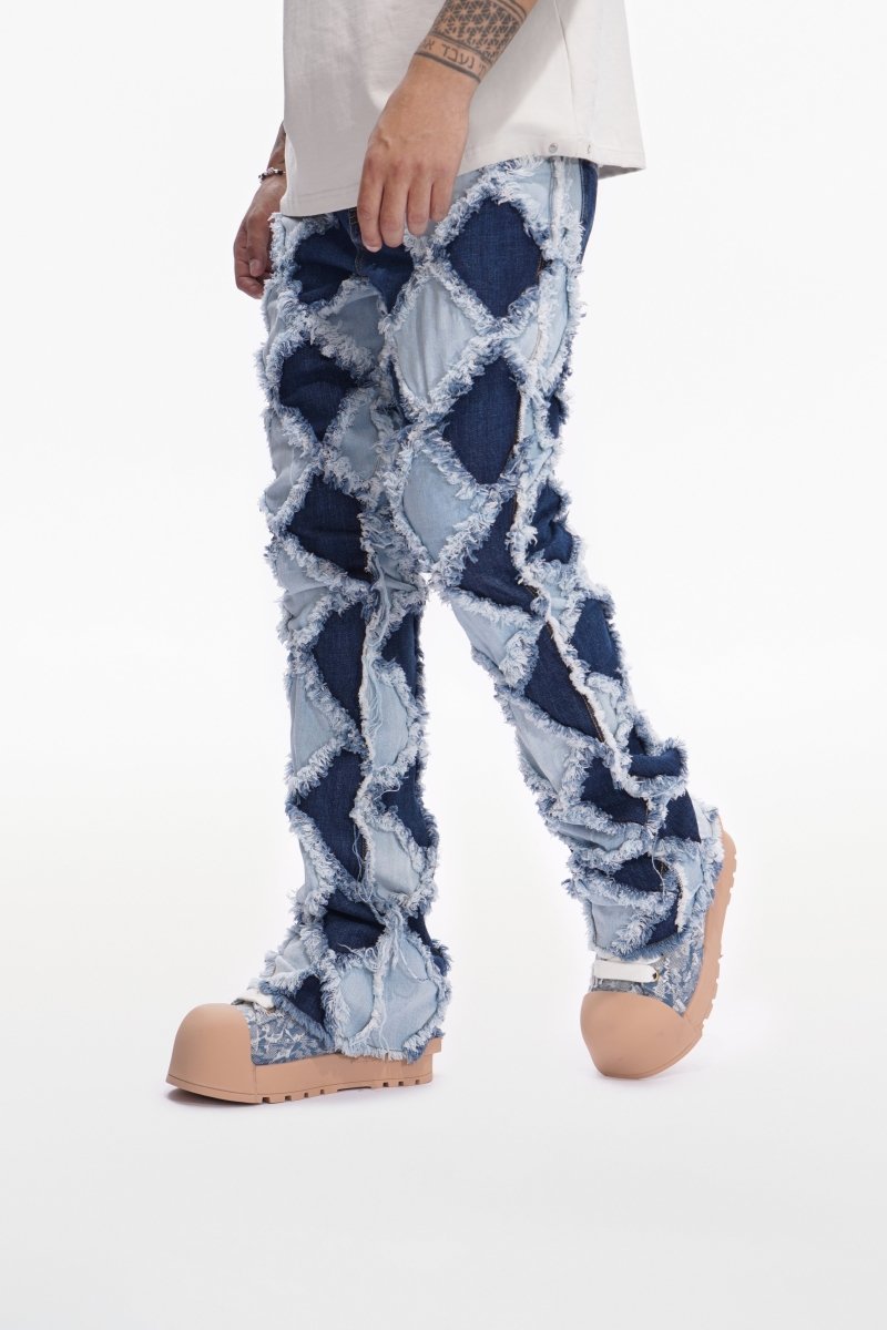 Pocket Blue Lt.Blue Stacked Jeans – Valabasas