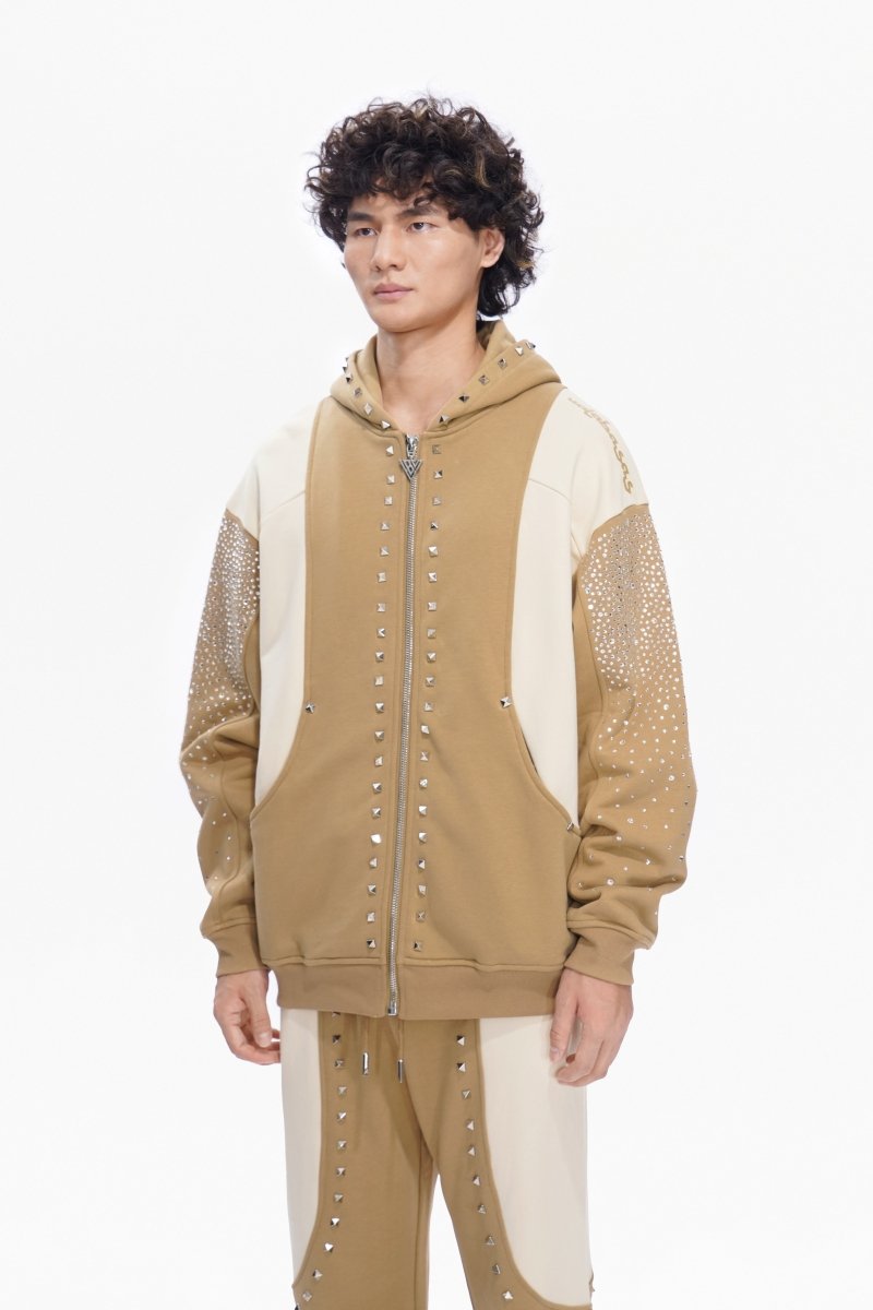 Poncho Fleece Jacket Khaki - Valabasas