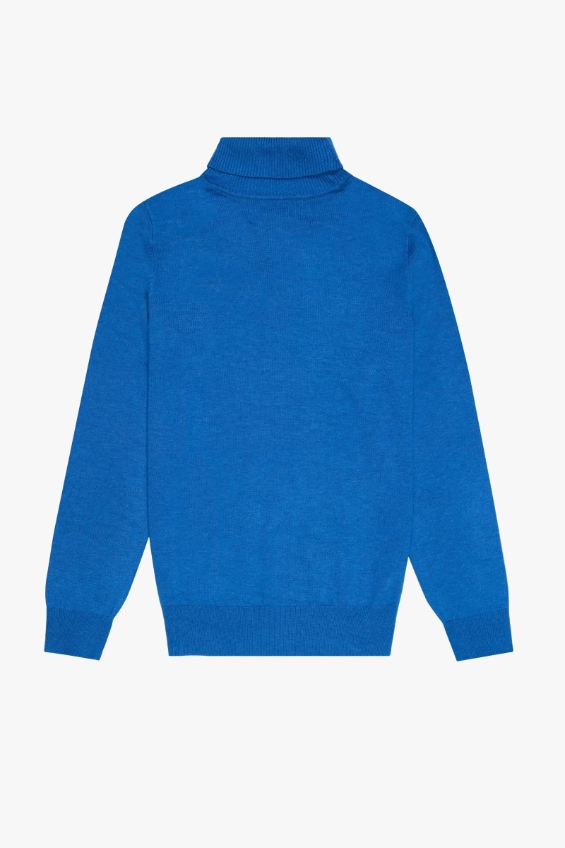 "PRESTANZA" TURTLE NECK BLUE - Valabasas