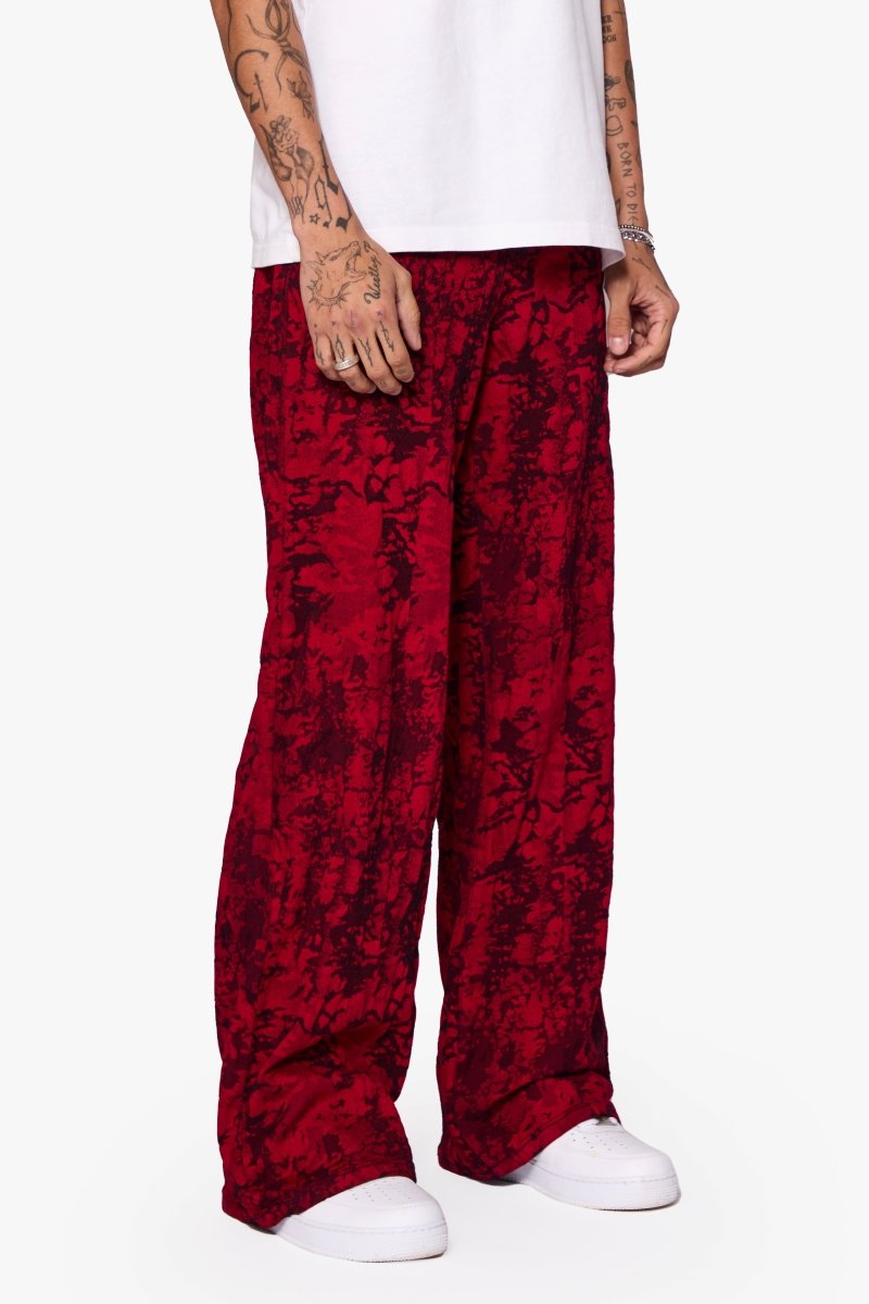 "RANGER" BAGGY DENIM JEAN VINTAGE RED DYEING - Valabasas