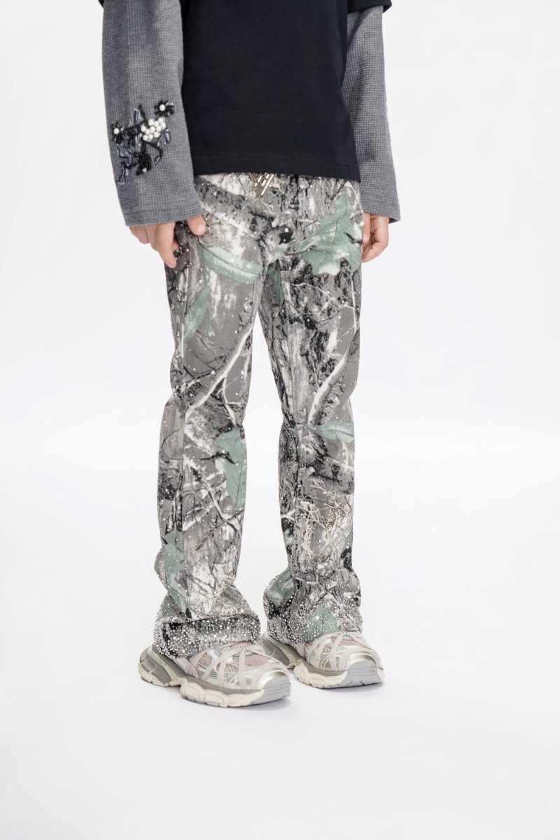 Recon Kids Grey Forest Stacked Jeans - Valabasas