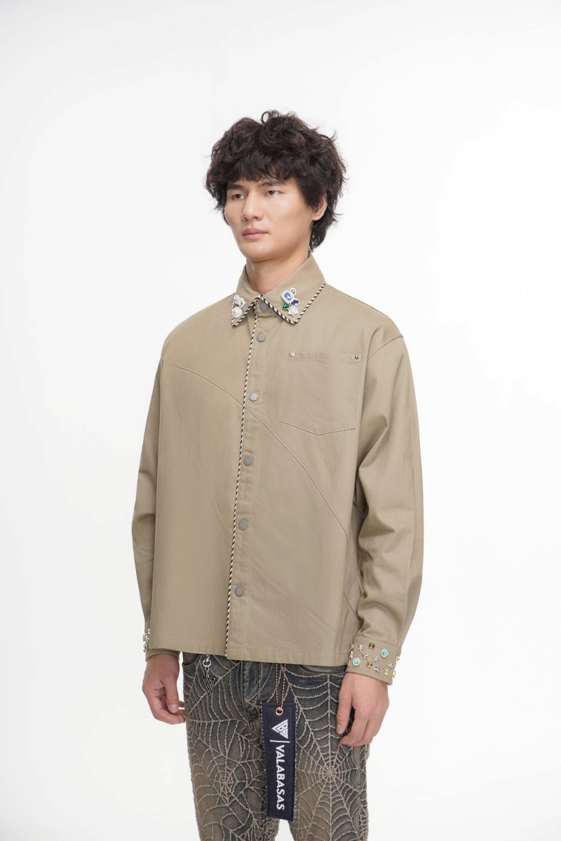 Regalia Khaki Button Down - Valabasas