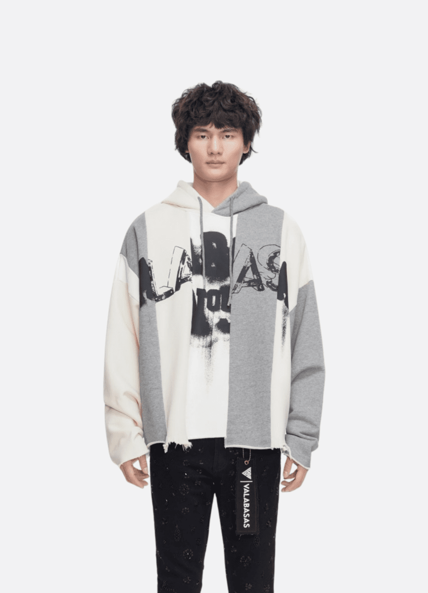 Slipped Grey Hoodie – Valabasas Slipped Grey Hoodie – Valabasas