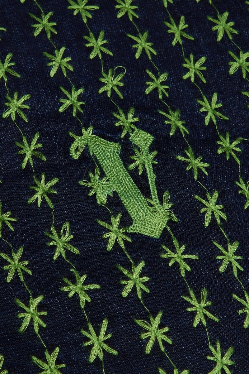 "STARLET" VEST INDIGO/GREEN - Valabasas