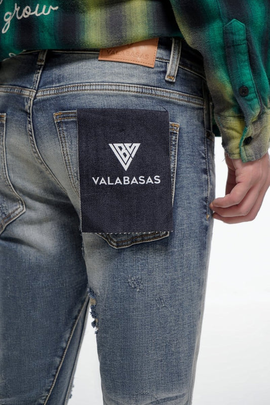 Static Blue Wash Stacked - Valabasas