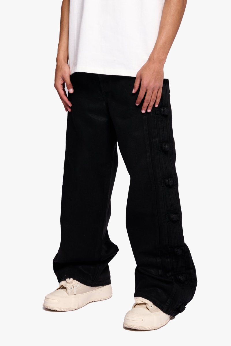 Tagged Black Waxed Baggy - Valabasas