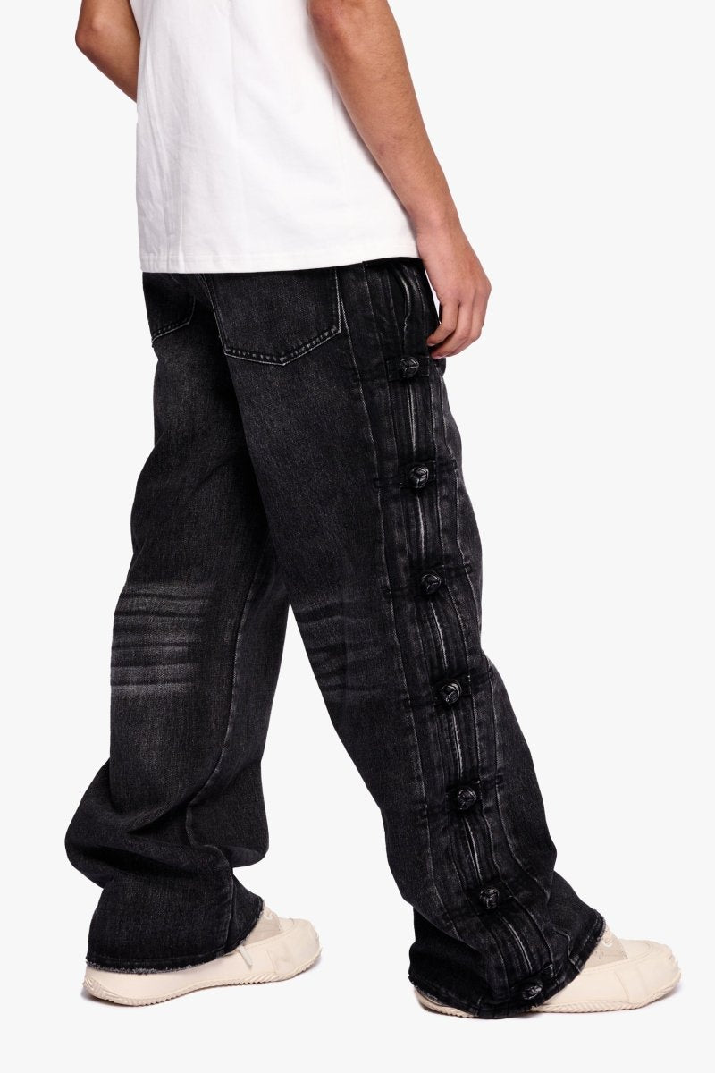 Tagged Dark Grey Wash Baggy - Valabasas