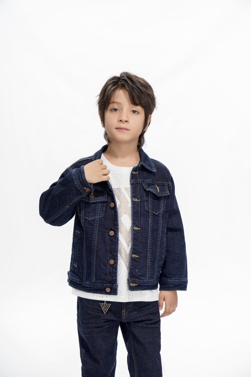 Treasury Kids Indigo Blue Jacket - Valabasas