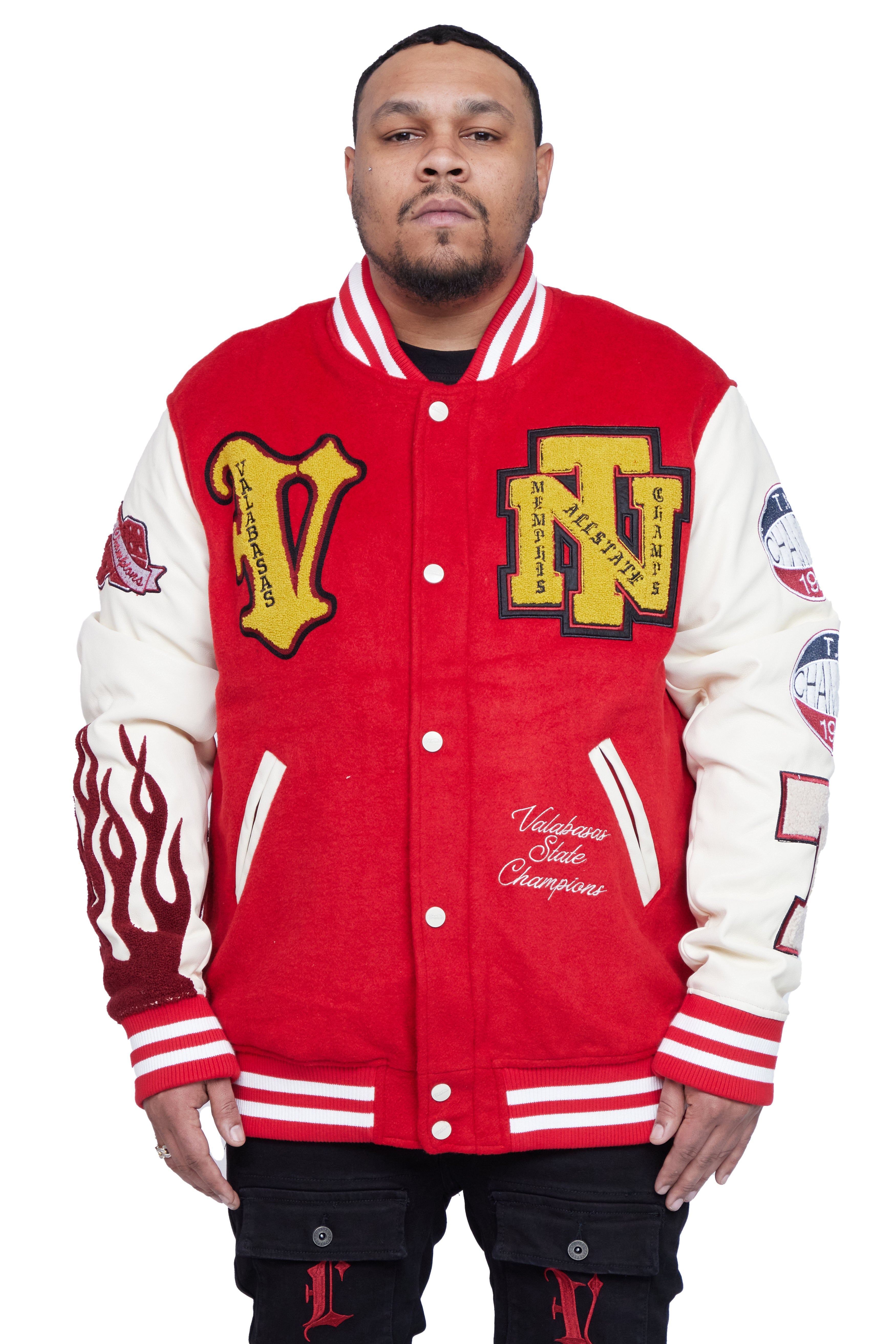 VBJ Varsity Jacket (BABY BLUE) – Visuals By Jada