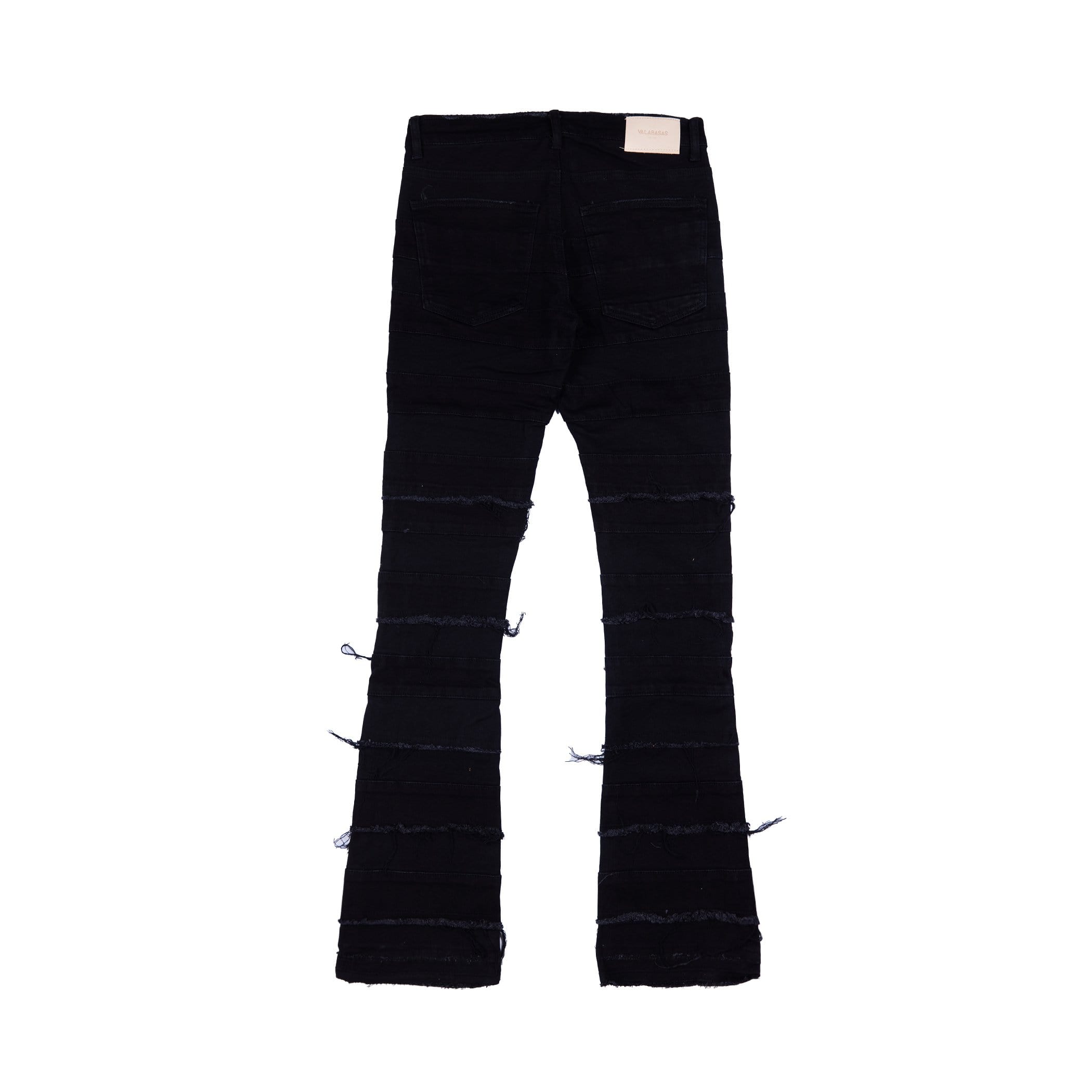 Black Valabasas top stacked Phoenix jeans