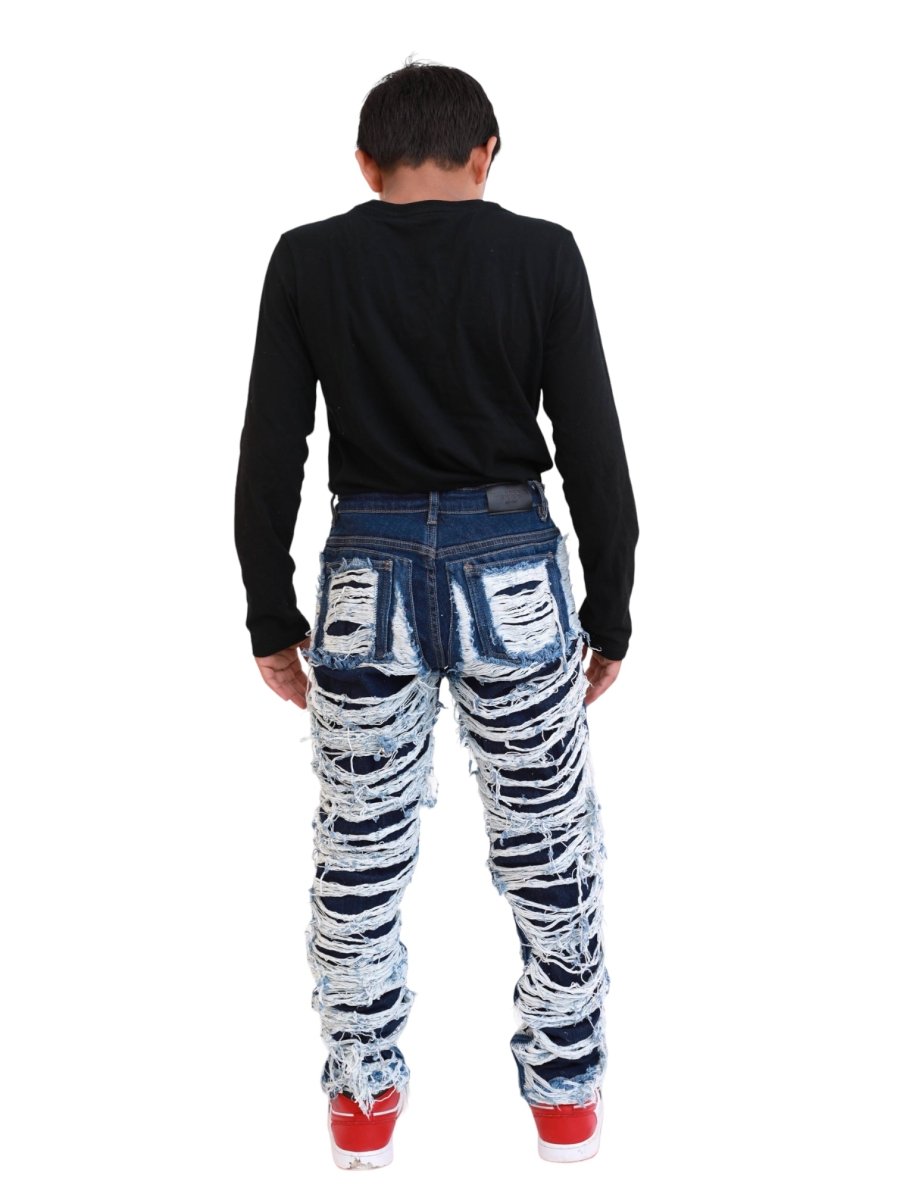 VPLAY KIDS JEAN "RAVAGED" INDIGO - Valabasas