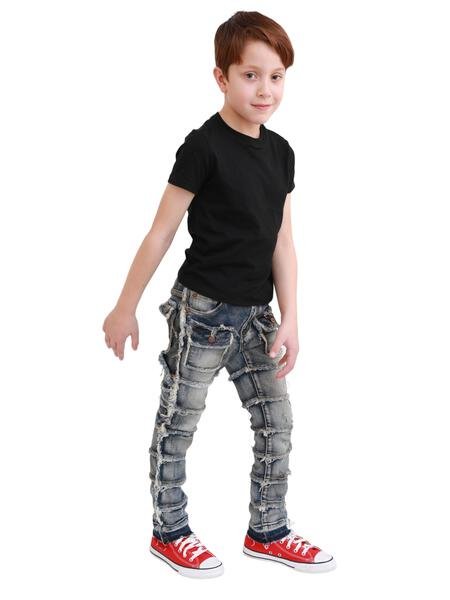 VPLAY KIDS JEANS "PHOENIX 2.0" DARK VINTAGE - Valabasas