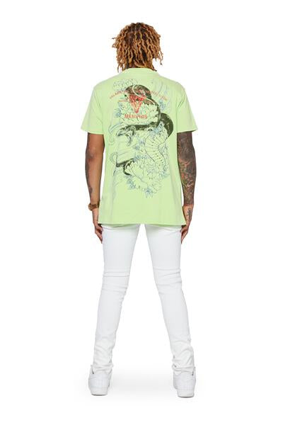 VALABASAS TEE "JUNGLE" VINTAGE LIME