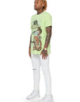 VALABASAS TEE "JUNGLE" VINTAGE LIME