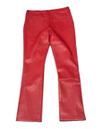 KIDS "CERNIERA" LEATHER STACKED RED/BLACK