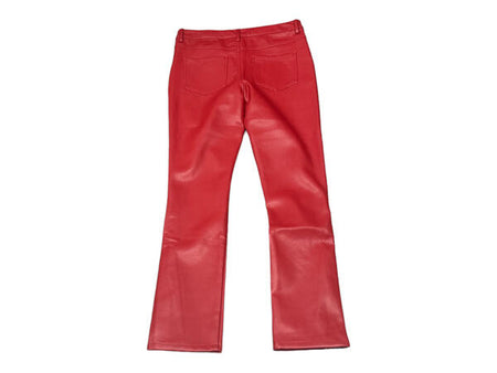 KIDS "CERNIERA" LEATHER STACKED RED/BLACK