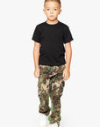 KIDS "COMMANDER" DENIM STACKED GROUND GREEN