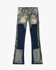 KIDS "GLAZ" DENIM STACKED  LIGHT BLUE WASH