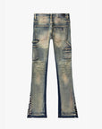 KIDS "GLAZ" DENIM STACKED  LIGHT BLUE WASH