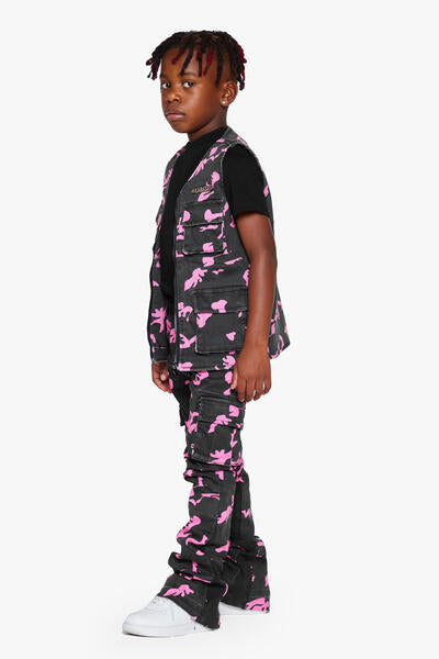 KIDS "BATTALION" VEST ROSE SHADOW